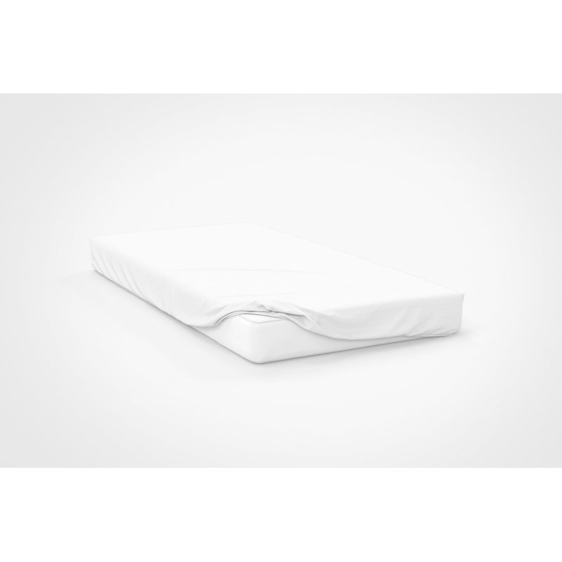 Sateen Fitted Sheet, White, Kingsize (5')