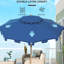 Parasol de patio bleu foncé 9 pi - Construction pour jardin, terrasse, piscine avec toit ventilé