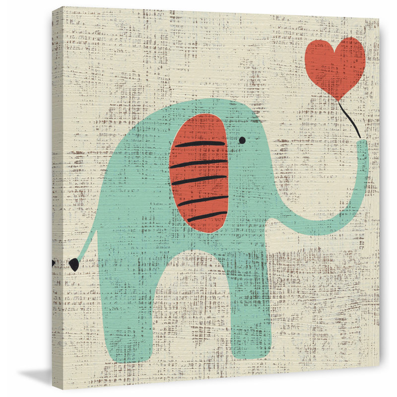 «Ada's Elephant», reproduction sur toile tendue, H 40 po x l 40 po x P 1,5 po