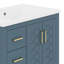 Meuble-lavabo 30 po avec lavabo, meuble-lavabo en bois massif avec 3 tiroirs-1370276677