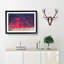 Burning Clouds Painting - Single Picture Frame Print on MDF-56634638-56634637