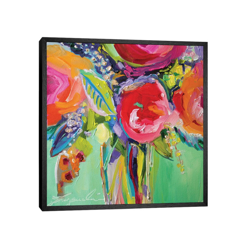 1 Piece Wrapped Canvas Wall Art, 93.98 cm H x 93.98 cm W, Black Framed Canvas