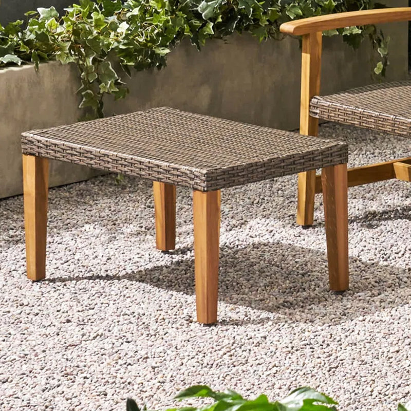 Extérieur fabriqué à la main avec accents et sièges en bois, abat-jour gris naturel, profondeur de 28 po, largeur de 20 po, hauteur de 15,5 po avec structure, couleur, profond, large, haut