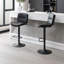 Tabourets de bar pivotants ajustables à double couche rembourrés avec dossier ergonomique (lot de 2)-1657744592-1657744599