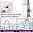 Waterfall Bathtub Faucet With Sprayer, 3-Hole Roman Tub Filler With Hand Shower Deck Mount Waterfall Tub Spout Set
