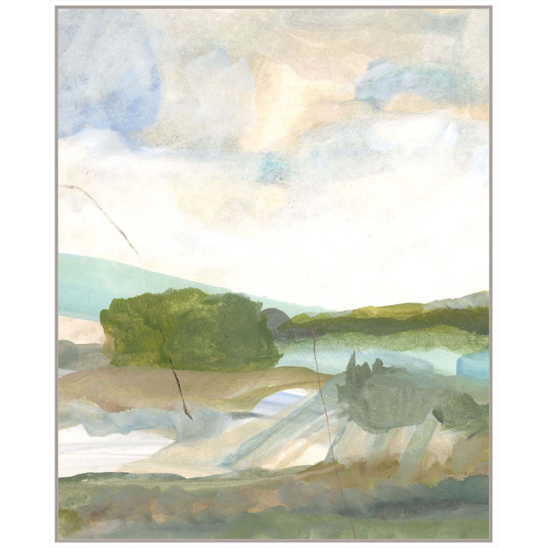 " Abstract Landscape 4b " by Katie Ré Scheidt, Wrapped Canvas, 43" H x 35" W