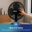 GEEPAS 9" Table Fan | Electric Portable Worktop Desk Fan with 2 Speeds 3 Blades, Adjustable Tilt Wide Angled Oscillation | Powerful Low Noise Airflow for Home Office | 1 Year Warranty, 22W-99184851