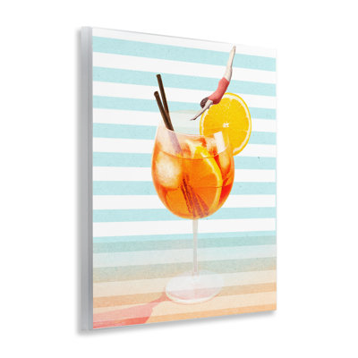 Plaque murale Spirz Cocktail Dive, design par Lil 'Rue