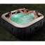 Intex 120 Volt 4 Person 140 - Jet Plastic Square Inflatable Hot Tub in Grey