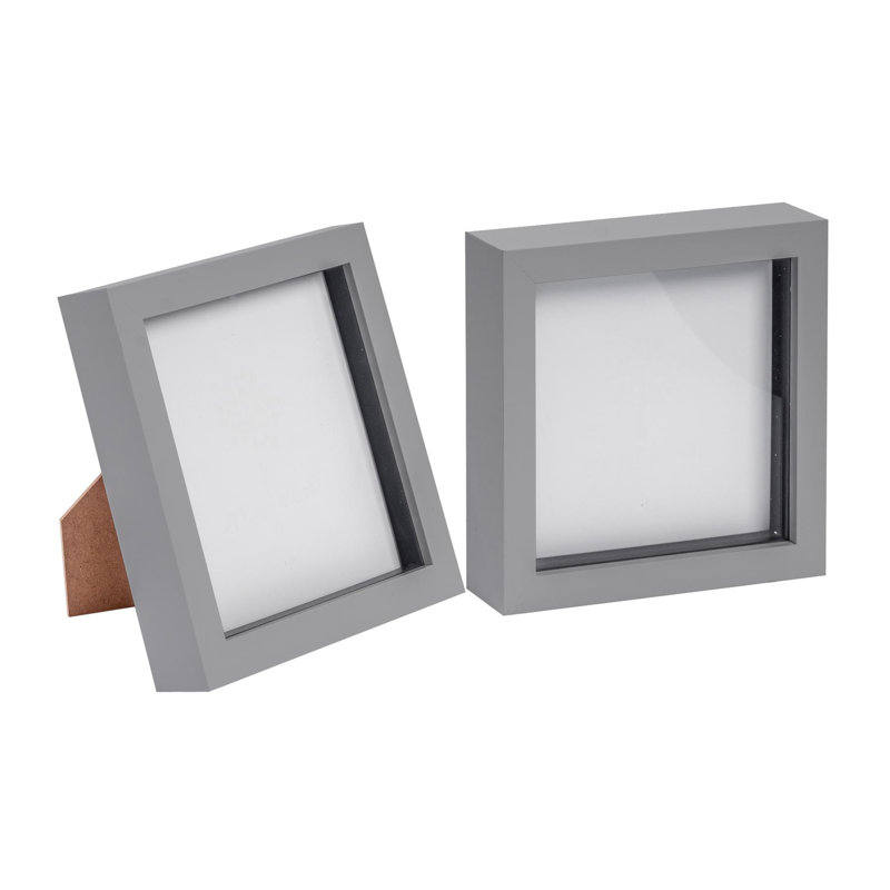 Plastic Box Frame in Grey