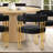 5-Piece 52" W Round Dining Set with Chenille Chairs-1310289640