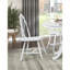 Ensemble de 2 chaises d'appoint blanches au fini blanc de style campagnard