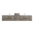Moreno Bailey 113.5'' Double Bathroom Vanity with Acrylic Top