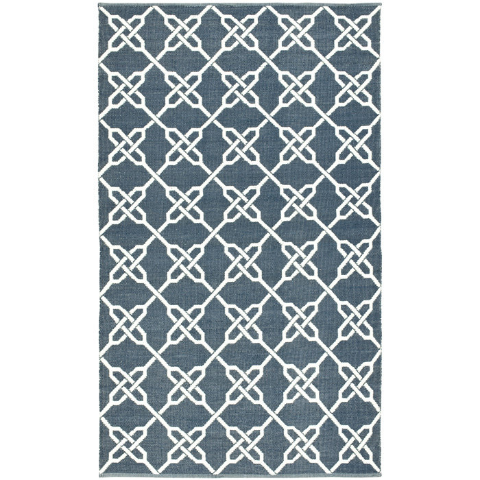 Geometric Hand Woven Area Rug, Rectangle 122 x 183 cm