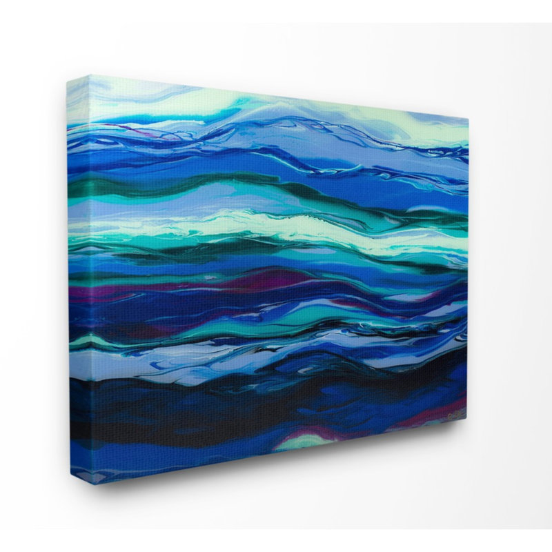 « acrylique résine shadow twilight mouvement abstract », impression, H 16 po x l 20 po x P 1,5 po, Toile