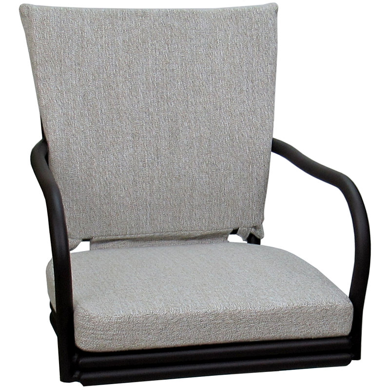 Chaise d'extérieur Ralphie, Blanc, Noir