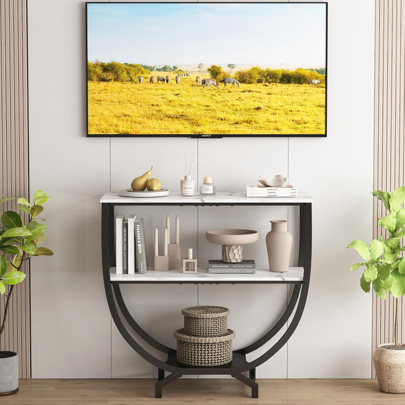 Modern 3-Tier Console Entryway Table
