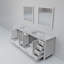 Meuble-lavabo double l 84 po x P 22 po et miroirs 34 po.-255265298-196450959