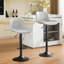 Tabouret de comptoir pivotant à hauteur réglable avec repose-pieds-105526882