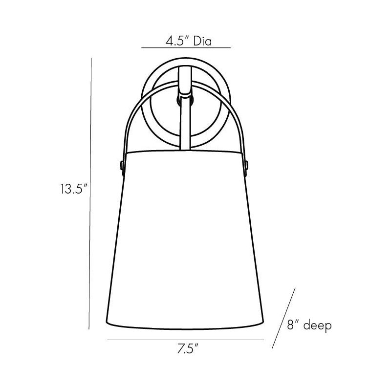 Ian 1 - Light Armed Sconce