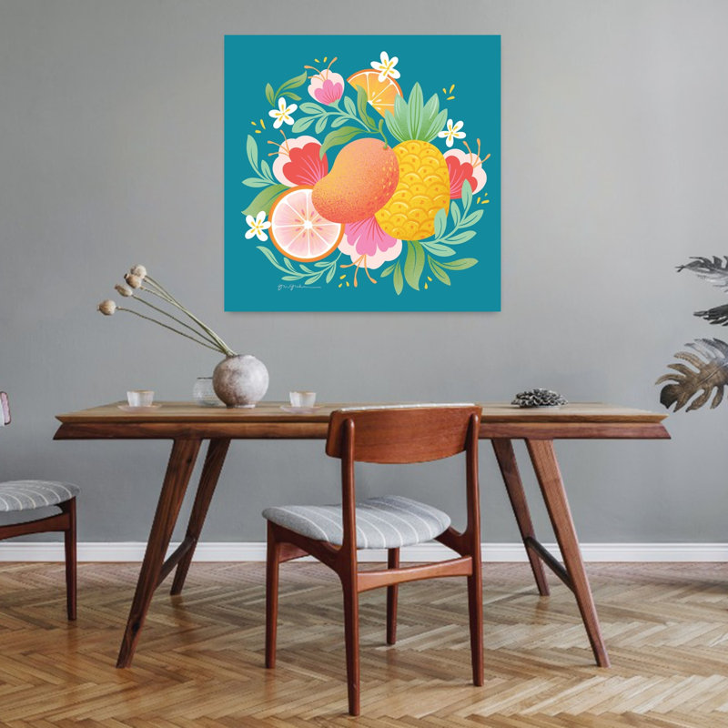 Fruit Punch II, art fruitier contemporain, H 32 po x l 32 po