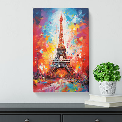 Eiffel Tower Action Painting No.2 - Print