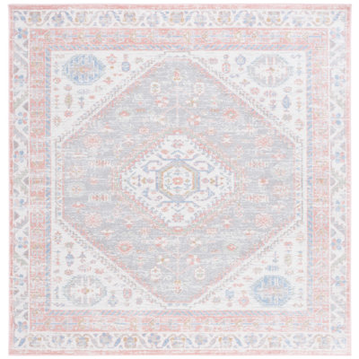 Beecher Bayside 118 Area Rug In Ivory / Blue Pink