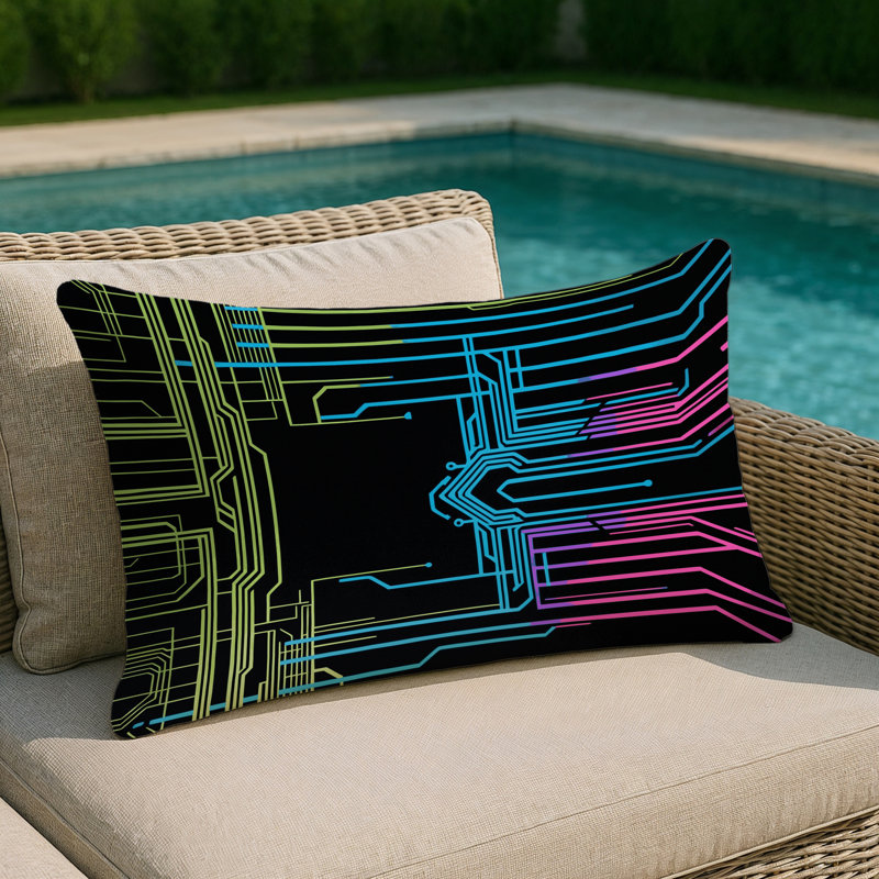 Hyper Radiance Indoor And Outdoor Throw Pillow, Rectangle 14"H x 20"W