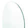 Venus 34 in. x 66.75 in. Frameless Arched Single Fixed Bath Panel