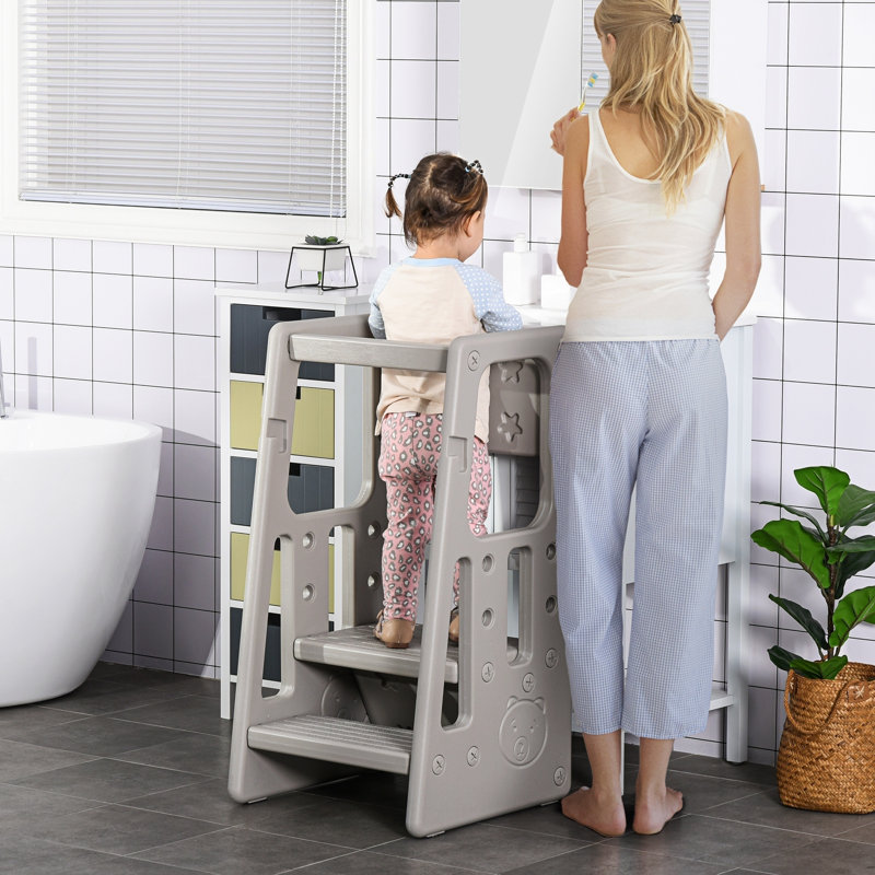 Luther 3 - Step Stool, Grey