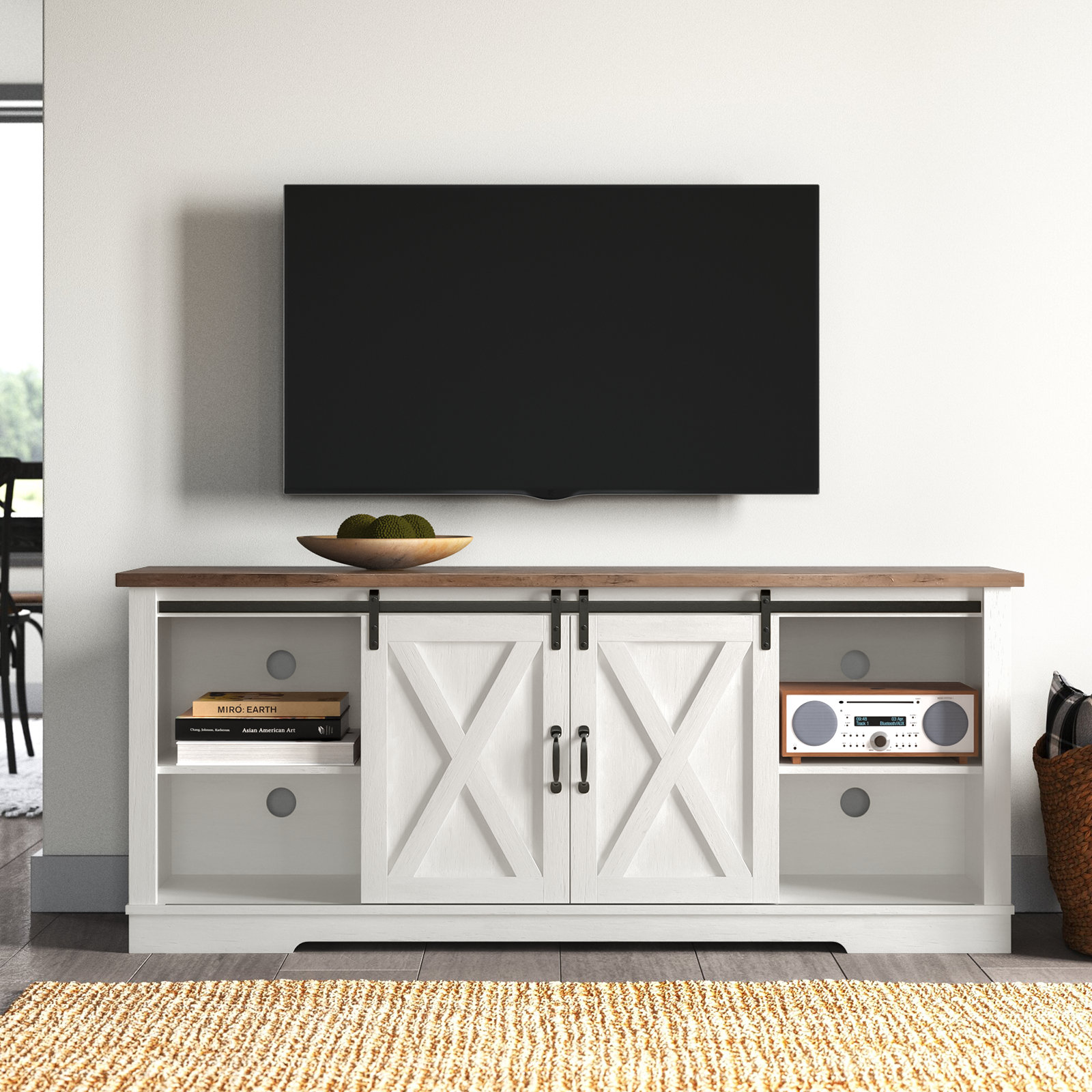 Laurel Foundry Modern Farmhouse® Allen Farmhouse TV Stand & Reviews | Wayfair