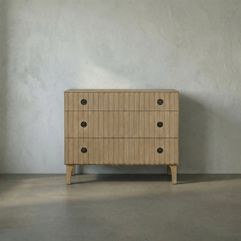 Daryl 38'' W 3 - Drawer Dresser, Weathered