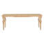 Table de salle à manger extensible 82,7 pouces avec rallonge de 23,6 pouces Vintage Traditional