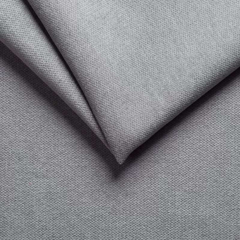 Betton 2 Seater Velvet Sofa, Light Grey Chenille