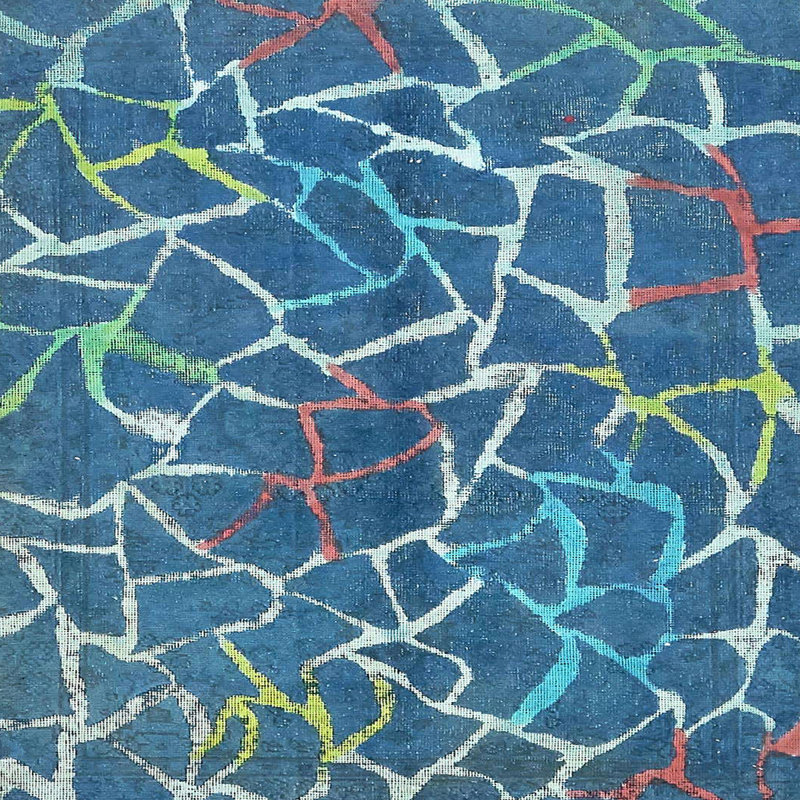 Abstract Indoor Rug, Square 7'