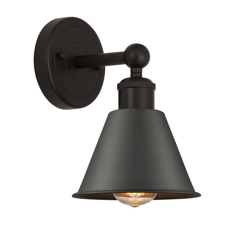 Harlan Steel Armed Sconce, Brown / Oil Rubbed Bronze