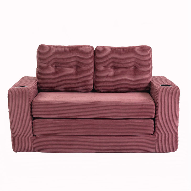 Canapé-lit convertible, canapé-lit double extensible, Wine Red