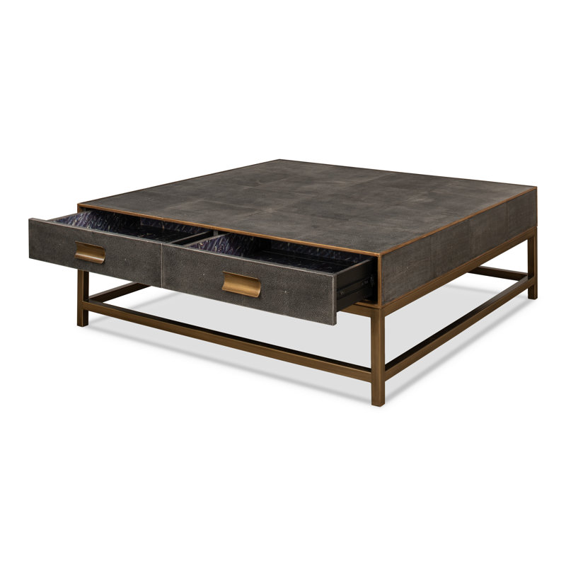 Shagreen Coffee Table, Gray