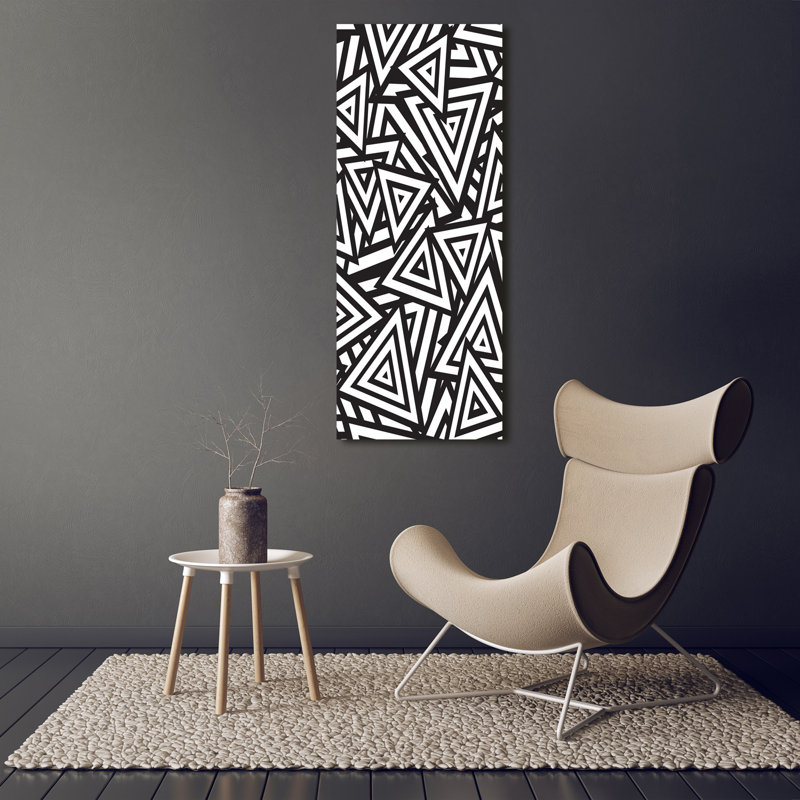 Triangles Background - Wrapped Canvas Print