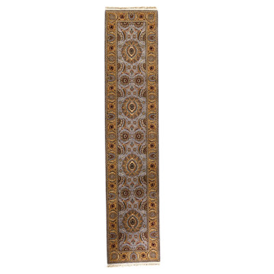 Tapis de couloir en laine noué à la main