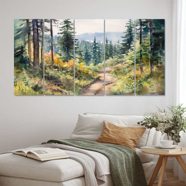 Millwood Pines Little Road in Mountain Landscape X - Forest Metal Wall ...