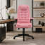 Chaise de bureau pivotante en velours moderne avec dossier à bulles et base roulante pour le bureau à domicile