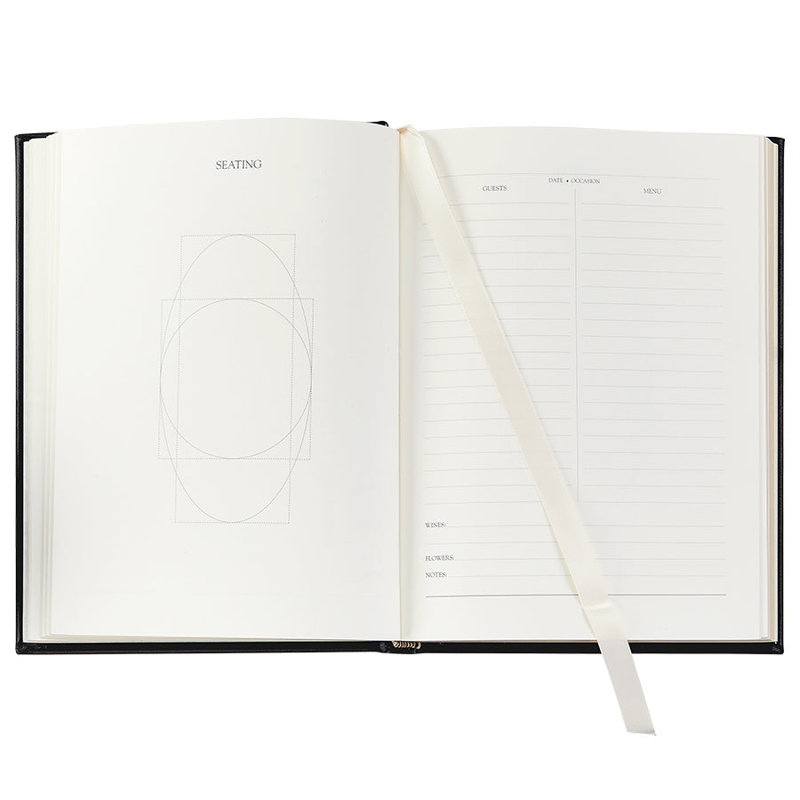 Graphic Image Entertaining Book, Leather, Red