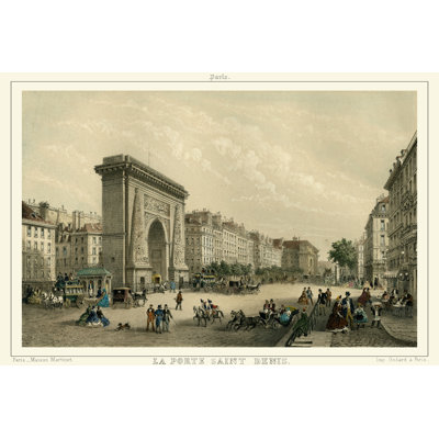 La Porte Saint Denis - Wrapped Canvas Art Prints