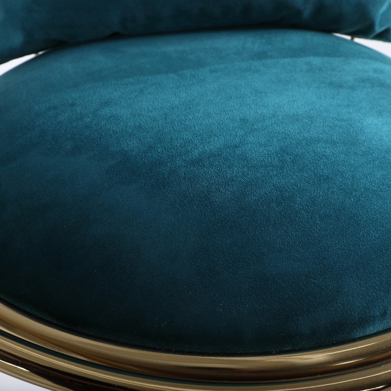 Tabouret de comptoir 23,25 po Nakyra, Bleu paon