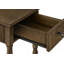 Table d'appoint, 2 niveaux, bout, lampe, table de chevet, table d'appoint, étroit, petit, tiroir de rangement, chambre à coucher, placage, transitionnel-1619847144