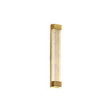 Tower 1 - Light LED Dimmable Aged Brass Flush Mounted Sconce