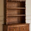 Buffet en bois massif brun noisette