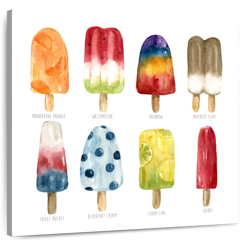 Yarlin Popsicles Favorite Flavor, 10" H x 10" W