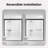 56"-60"W*72" H  Semi-Frameless Double Sliding Shower Door, Bypass Shower Door, 1/4" (6Mm) Thick SGCC Tempered Glass Door-111493765